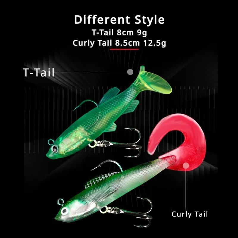 10 Pcs Lure Baits with T-tail  - Fishing Boat Anchor review and price