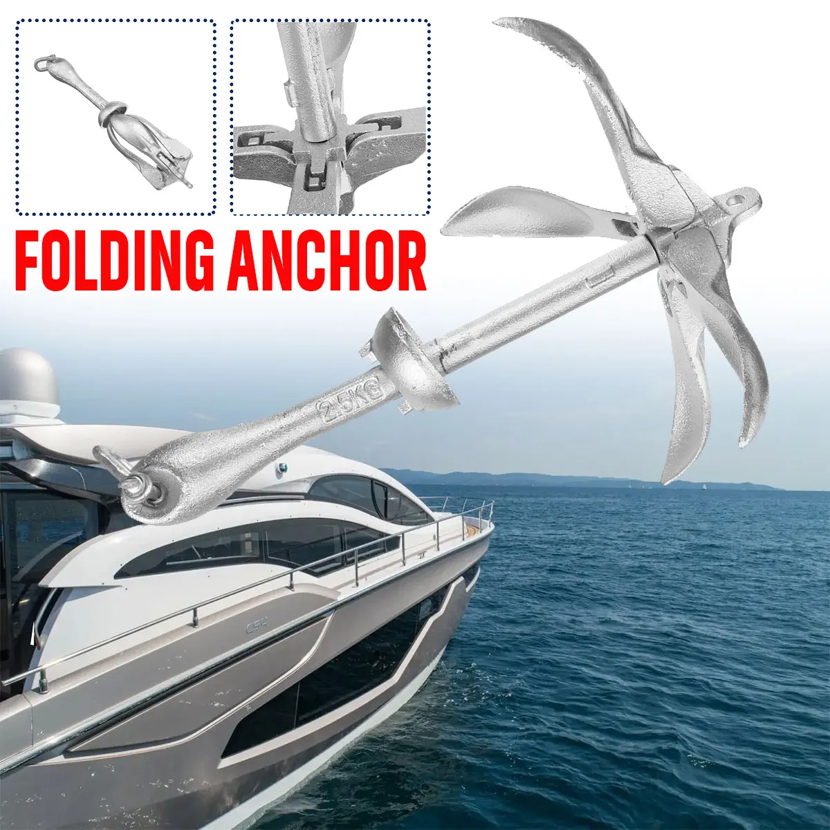 2.5KG/3.2KG For Marine Yacht F - Fishing Boat Anchor review and price