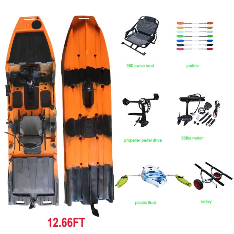 Vicking 12.6FT Single Kayak Pe - Fishing Boat Trolling Motor review and price