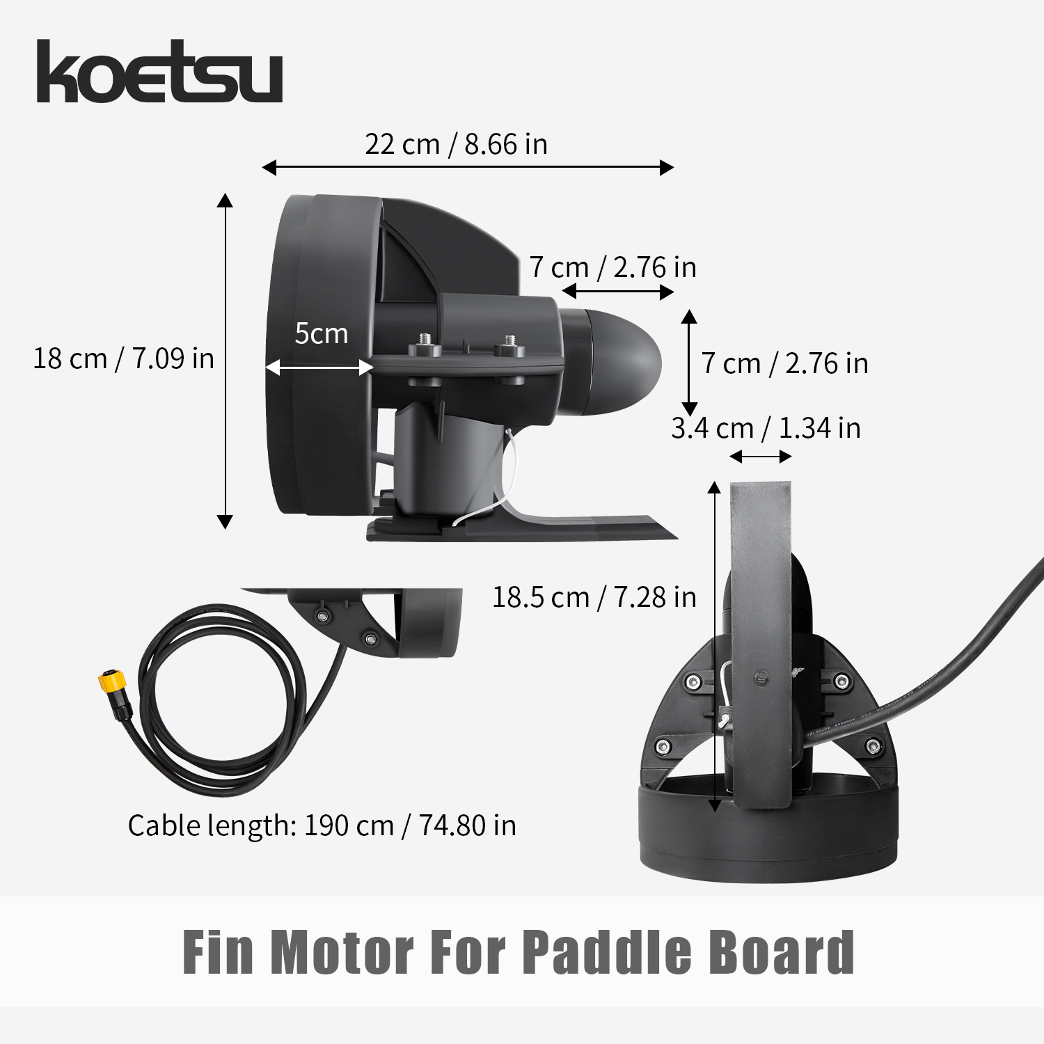 KOETSU Paddle Board Underwater - Fishing Boat Trolling Motor review and price