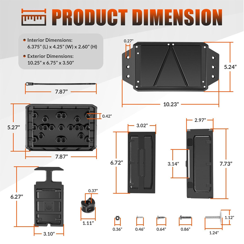 Track Mounted Battery Box for  - Fishing Boat Steering Wheel review and price