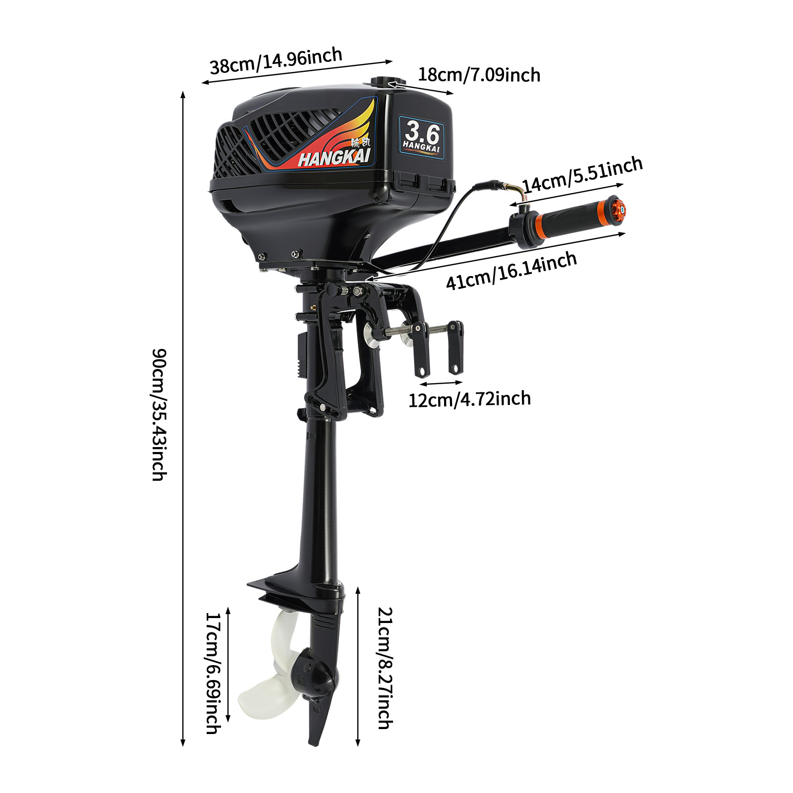 Outboard Motor, Gasoline Outbo - Fishing Boat Trolling Motor review and price